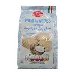 Carrefour Mini Wafers with Coconut Cream, 125g