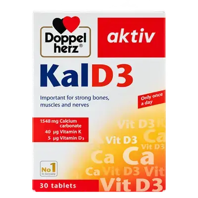 KalD3 Important for Strong Bones Muscles and Nerves 30 Tablets _ Doppel herz