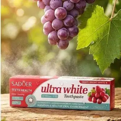 SADOER Ultra White Toothpaste (Grape Bright White)