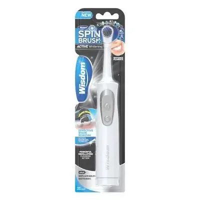 Spinbrush Active Whitening Charcoal Battery Toothbrush - Wisdom Toothbrushes