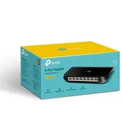 TP-LINK Ethernet (Lan , Internert) Hub 8-PORT GIGABIT DESKTOP SWITCH (BLACK) 10/100/1000