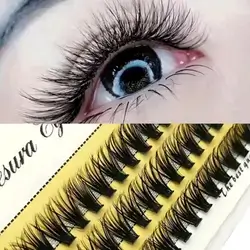 Triple Row 60 Clusters Of 40d 10mm Synthetic False Eyelashes