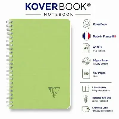 Notebook,french , A5 Size,180 pages.