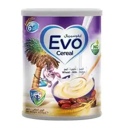 Evo Cereal Wheat-Milk-Dates - 400g - 6+months