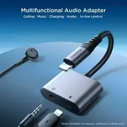 Joyroom Audio Transfer 2 in 1 Adapter Lightning to 3.5mm -