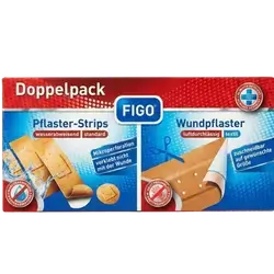 Twin Pack of Plaster Strips & Wound Plasters _ FIGO