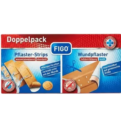 Twin Pack of Plaster Strips & Wound Plasters _ FIGO