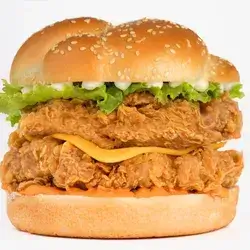 Double Chicken Burger Cheese