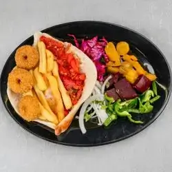 Falafel & Fries Sandwich