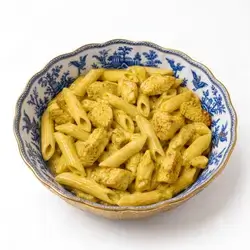 penne with chicken and curry sauce