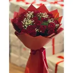 Red flowers bouquet