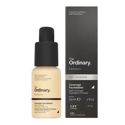 Full Coverage Foundation Formula SPF15 1.2Y Light Yellow Undertones 30ml _ The Ordinary