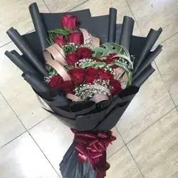 Bouquet Flowers- Red