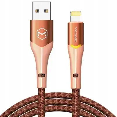Mcdodo Fast Charging Usb Lightning Cable 36w for Iphone 13 14 2m Led Orange