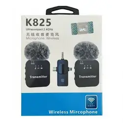 K825 Wireless Microphone 2.4GHz Ultracompact Transmitter For Vlog Live Streaming Equipment