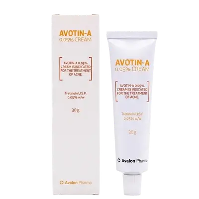 Avotin-A (Tretinoin 0.05%) Cream 30g _ Avalon Pharma