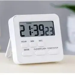 TIMER Electronic Calculaator white