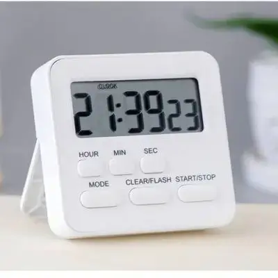 TIMER Electronic Calculaator white