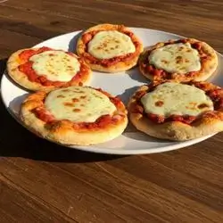 Cheese Manoushe with Muhammara