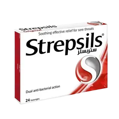 Original Soothing Effective Relief For Sore Throats 24 Lozenges _ Strepsils