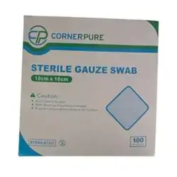 Sterile Gauze Swab 10cm x 10cm_CornerPure