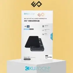 KUZOOM 360° Anti-Spy Full-Screen Tempered Glass for iPhone 17 Pro Max