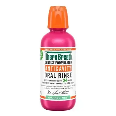 TheraBreath Oral Rinse Sparkle Mint 473ml