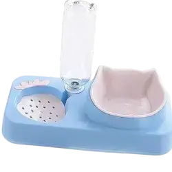 Kuber Industries 2-in-1 Cat & Dog Bowl Set