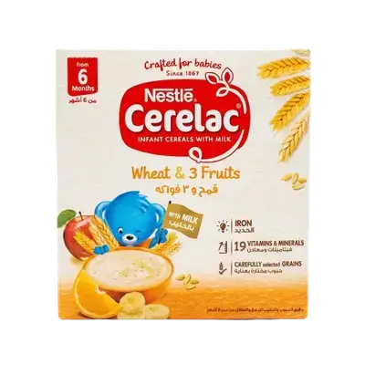 Cerelac Wheat & 3 Fruits from 6 Months 125g _ Nestle