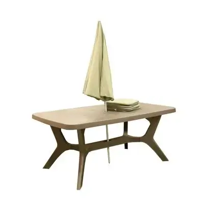 Veronese Plastic Table Gray 100*170*73 Cm