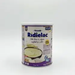 Ridielac infant cereal from 4 month milk rice & apple 400g