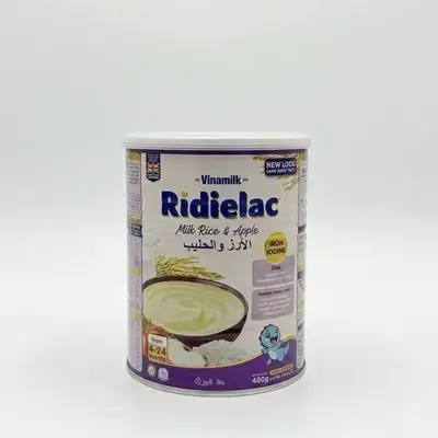 Ridielac infant cereal from 4 month milk rice & apple 400g