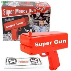 Rain Cash Cannon Money Gun for Wedding and Parties - Red