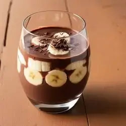 Milk, Banana And Chocolate Cocktail