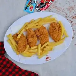 Kentucky With French Fries - 4 Pcs