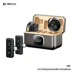 REMAX 2 IN 1 DUAL PORTS MICROPHONE K22