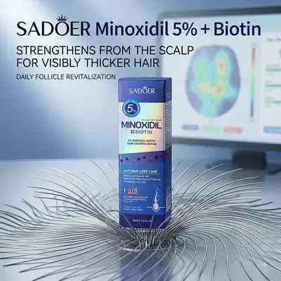 Sadoer Minoxidil + Biotin Hair Growth Serum