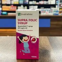 SUPRA FOLIC SYRUP Quatrefolic 300mcg/5ml 150ml