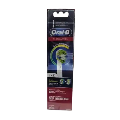 Floss Action Clean Maximizer Toothbrush heads 2 Pack _ Oral-B