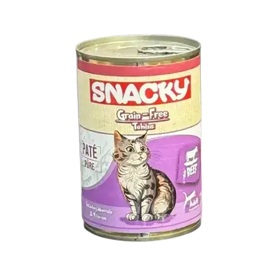 Snacky Grain-Free Beef Paté Wet Cat Food