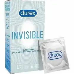 durex INVISIBILE EXTRA LUBRICATED 12 condoms