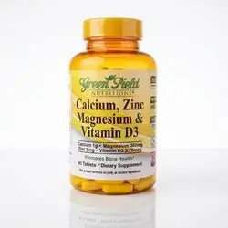 Green Field Calcium, Zinc, Magnesium & Vitamin D3 (90 Tablets)