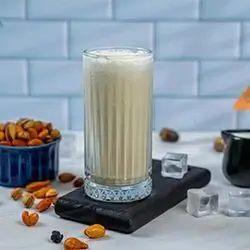 Natural Milk And Banana Juice with Nuts
