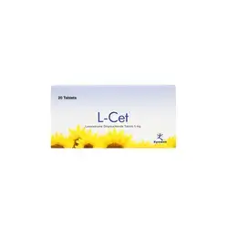 L-Cet 5mg Levocetirizine Dihydrochloride Tablets 20 zynova