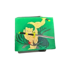 Anime Wallet One Piece Zoro Green