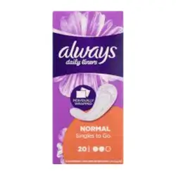 Always D/pantyliner Comf/prot 20pcs