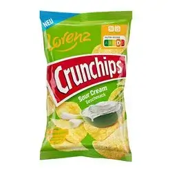 Lorenz Crunchips Sour Cream And Onion 100 Gm