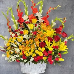 Large Full Flower Basket