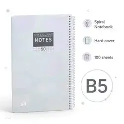Hardcover Spiral Notebook – B5 | 100 Sheets