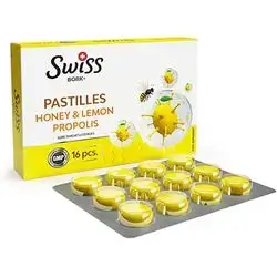 Pastilles (Honey & Lemon Propolis) 16 pcs_Swiss BORK